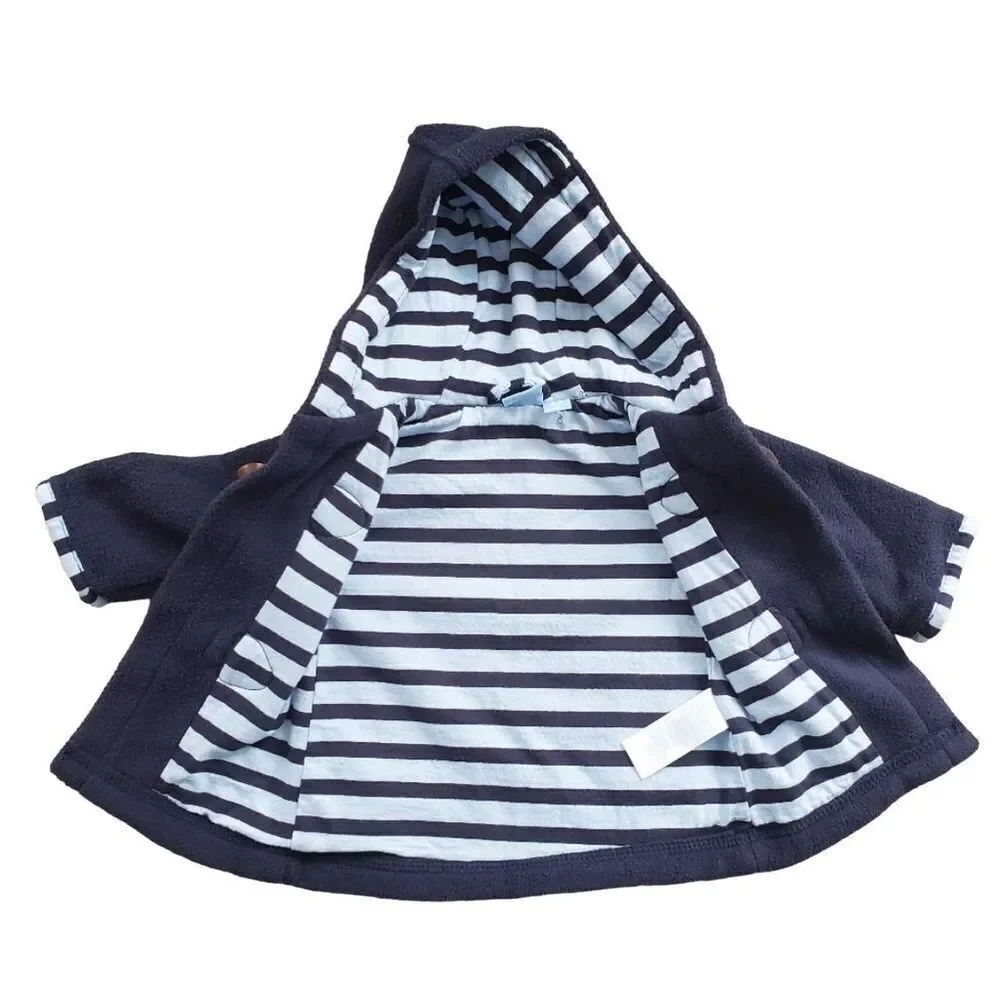 Children's Place Fleece Jacket Coat 0-3 months Navy‎